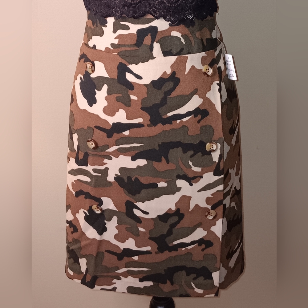 2/$50 Fashion to Figure Gabrielle Union Collection Camo Mini Skirt Size 1X